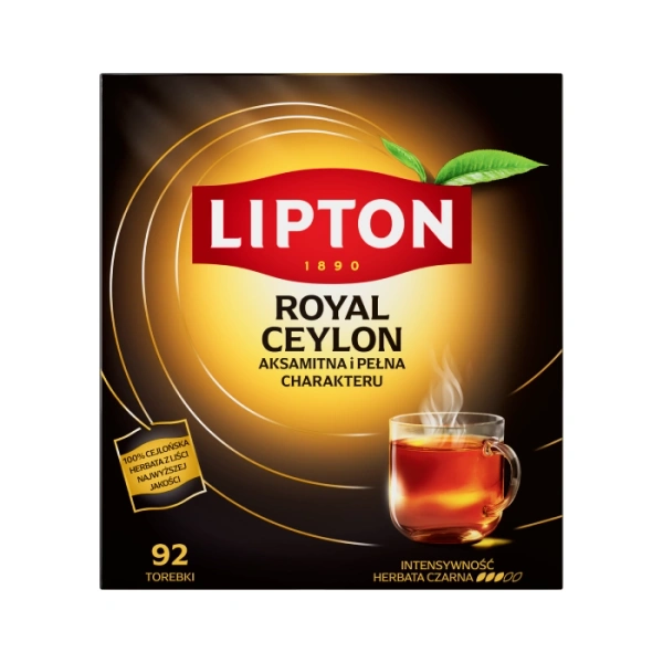Herbata czarna Lipton Royal Ceylon 92 torebki
