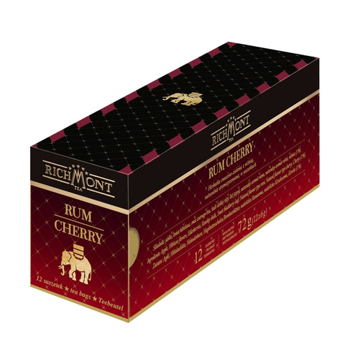 Herbata owocowo-ziołowa Richmont Rum Cherry 12x6g - opinie w konesso.pl