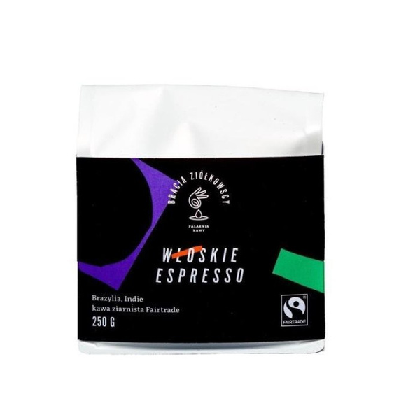 Kawa ziarnista Bracia Ziółkowscy Włoskie Espresso 250g - NIEDOSTĘPNY
