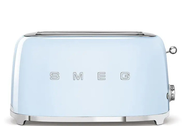 Toster na 4 kromki SMEG TSF02PBEU - Błękitny