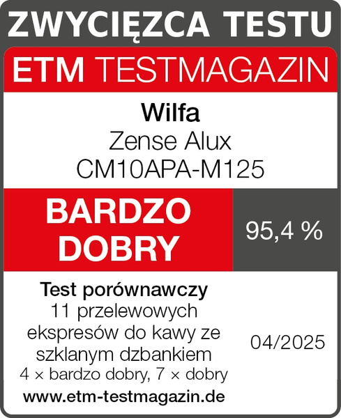 Ekspres do kawy Wilfa Zense Black - Czarny