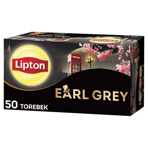 Herbata czarna Lipton Earl Grey 50x1,5g - opinie w konesso.pl