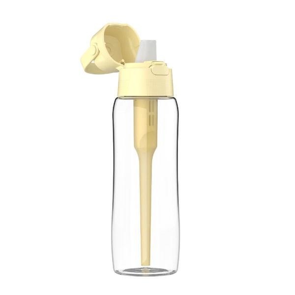 Szklana butelka filtrująca wodę Dafi GLASS 0,6 L + filtr - Yellow Butter