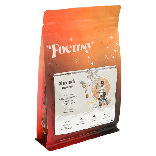 Kawa ziarnista Focusy RWANDA RUHANGO - owocowy przelew 250g