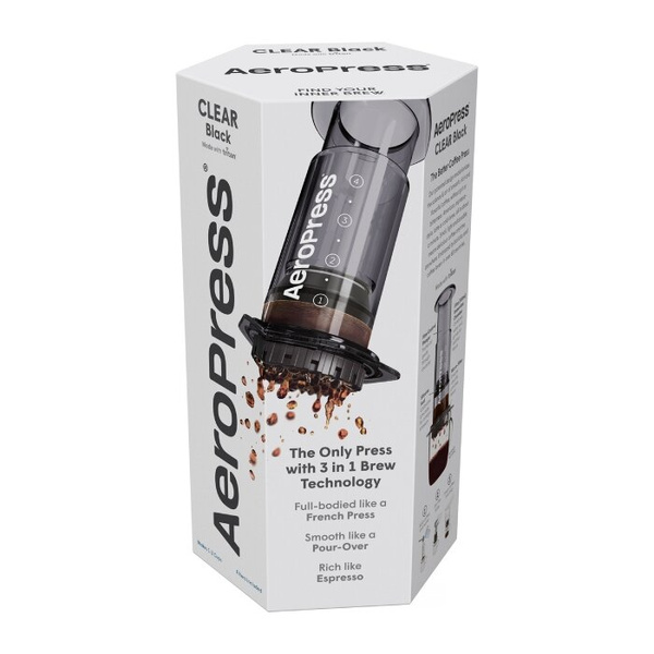 Zaparzacz do kawy AeroPress Clear - Czarny