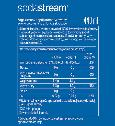 ZESTAW Syrop SodaStream PEPSI 2x440 ml