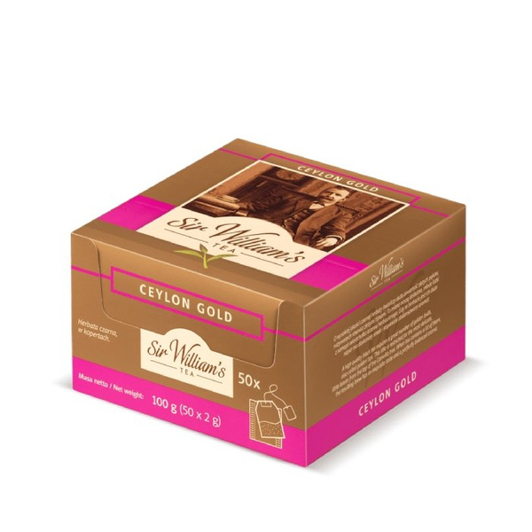 Czarna herbata Sir Williams Tea Ceylon Gold 50x2g