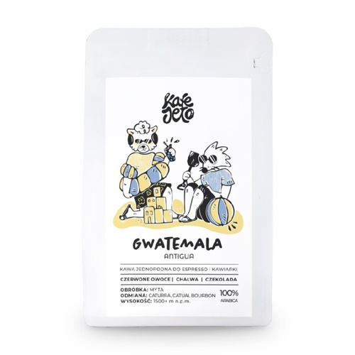 Kawa ziarnista Kafejeto Palarnia Wakacyjna Gwatemala Antigua Espresso 250g – NIEDOSTĘPNY