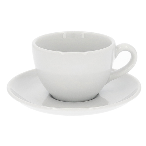 Filiżanka ze spodkiem Lubiana Aida 180 ml - Biała