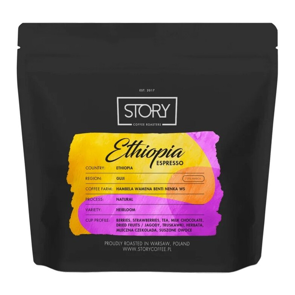 Kawa ziarnista Story Ethiopia Guji Natural Espresso 250g