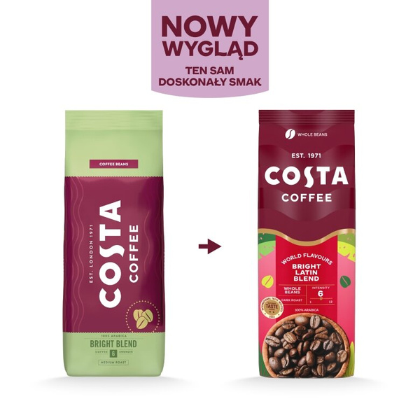Kawa ziarnista Costa Coffee Bright Latin Blend 200g - NIEDOSTĘPNY