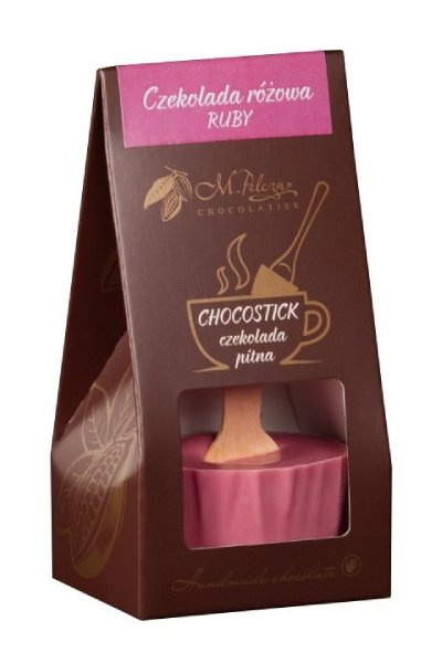 Chocostick M.Pelczar Chocolatier - Czekolada różowa - RUBY 40g