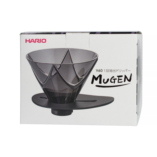 Dripper Hario V60 One Pour MUGEN 02 - Czarny