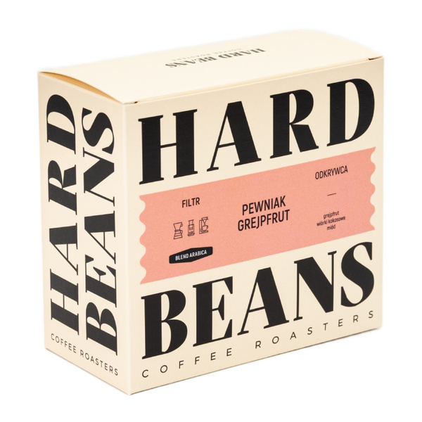 Kawa ziarnista Hard Beans Pewniak Grejpfrut Filtr 250g