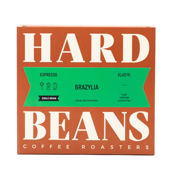 Kawa ziarnista Hard Beans Brazylia Campo Das Vertentens 250g