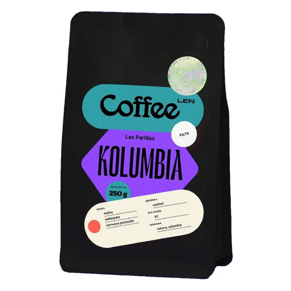 Kawa ziarnista Leń Coffee Kolumbia Las Perlitas 250g