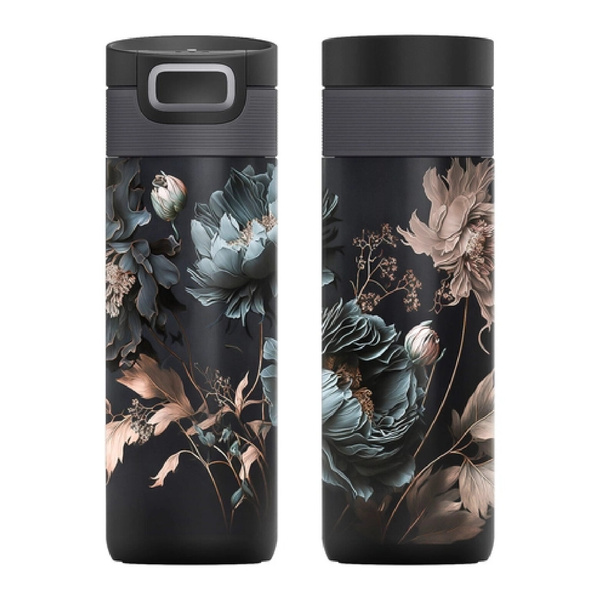 Kubek termiczny Kambukka Etna Dark Flowers 500 ml -  Edycja limitowana - NIEDOSTĘPNY