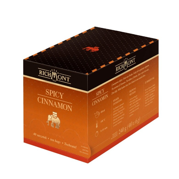 OUTLET - Herbata owocowo-ziołowa Richmont Spicy Cinnamon 40x6g