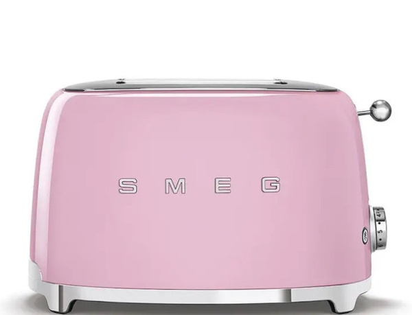 Toster na 2 kromki SMEG TSF01PKEU - Różowy