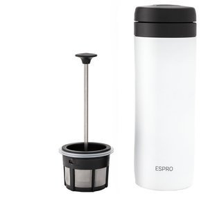 Espro Travel Coffee Press 300 ml - Biały - opinie w konesso.pl