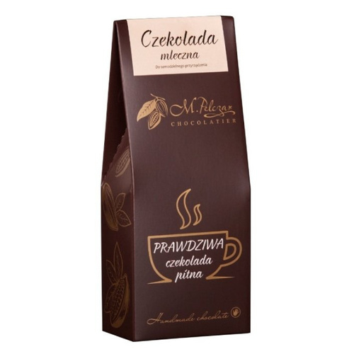 Prawdziwa czekolada pitna M.Pelczar Chocolatier - Mleczna 200g - opinie w konesso.pl