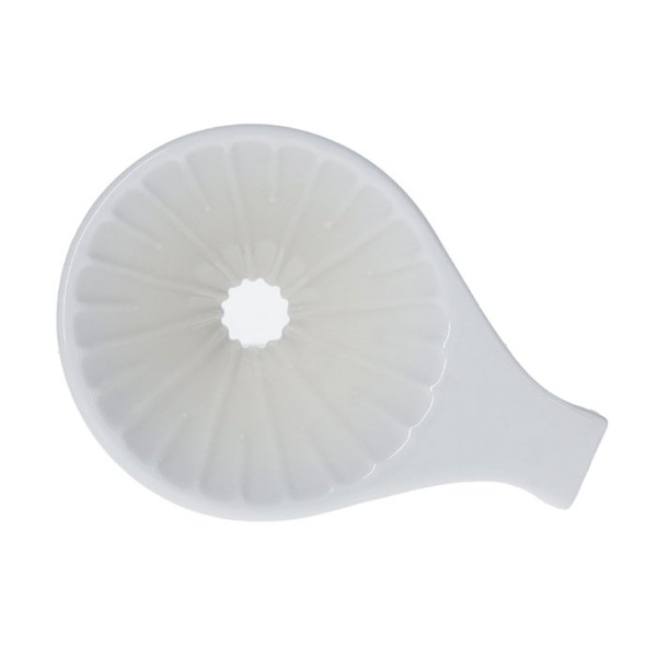 Ceramiczny drip Tiamo z rączką V02 - Biały