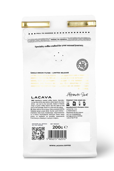 Kawa ziarnista LaCava Colombia Nestor Lasso 200g – NIEDOSTĘPNY