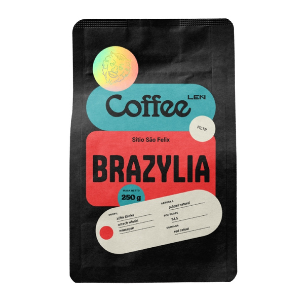 Kawa ziarnista Leń Coffee Brazylia Sitio São Felix 250g