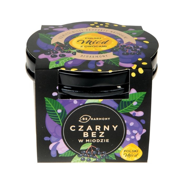 Czarny bez w miodzie akacjowym BEHARMONY 230g - NIEDOSTĘPNY