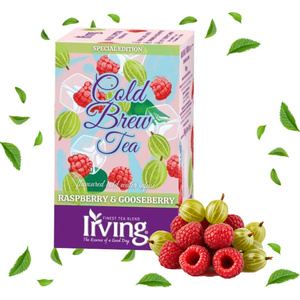 Herbata na zimno Irving Cold brew Tea Malina i agrest 20x1,8g