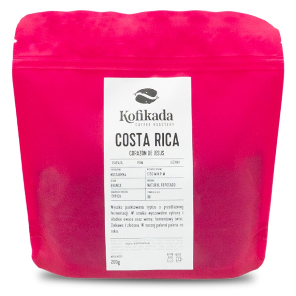 Kawa ziarnista Kofikada Kostaryka Corazon de Jesus Filtr 200g