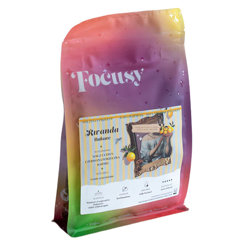 Kawa ziarnista Focusy RWANDA BUKURE - soczysty przelew 250g