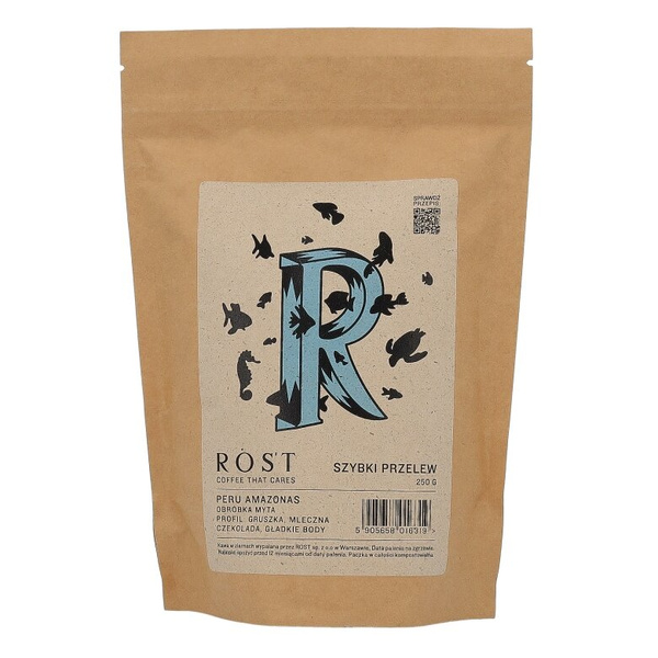 Kawa ziarnista ROST Peru Amazonas Szybki Przelew 250g – NIEDOSTĘPNY