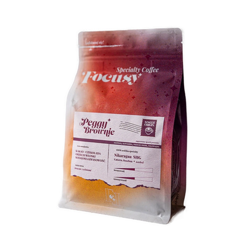 Kawa ziarnista Focusy PEGGY BROWNIE - czekoladowo-orzechowe espresso 250g