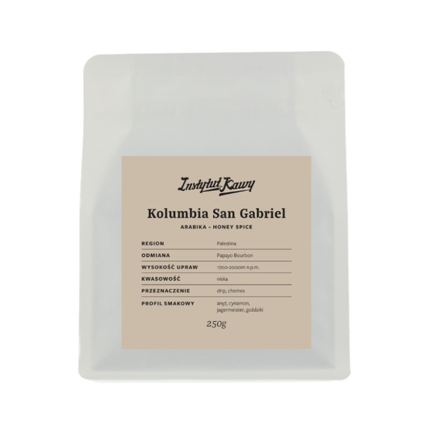 Kawa ziarnista Instytut Kawy Kolumbia San Gabriel 250g – NIEDOSTĘPNY
