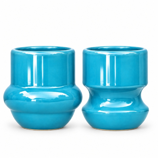 Kubek not.bad studio DUO 400ml - Jasny Niebieski wypukły