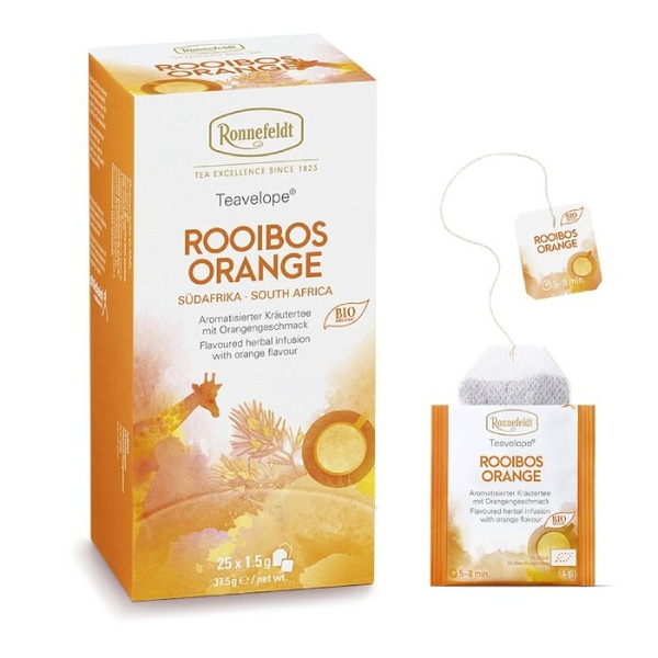 Herbata ziołowa Ronnefeldt Rooibos Orange 25x2,5g – NIEDOSTĘPNY