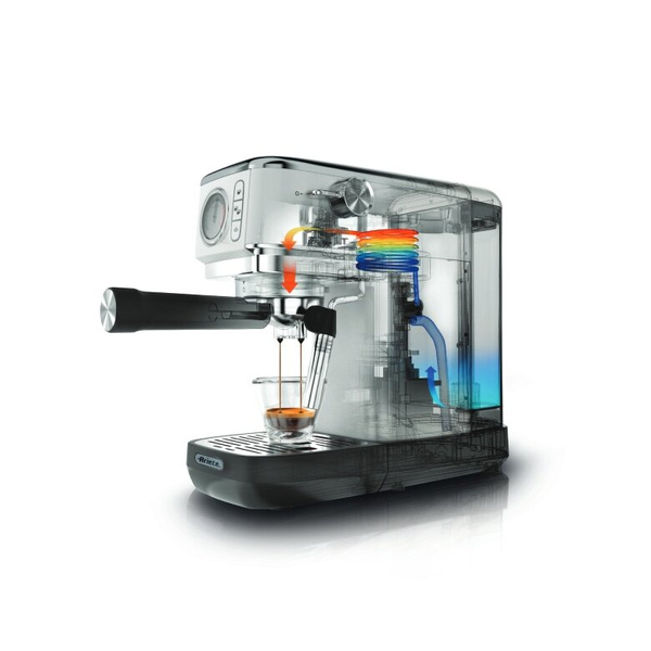 Ekspres do kawy Ariete Perfetto Slim Metal Manometro Moderna 1381/44 - Biały