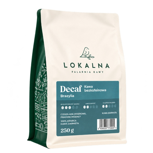 Kawa ziarnista Lokalna Palarnia Kawy Decaf 250g