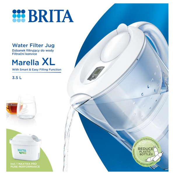 Dzbanek z filtrem BRITA Marella XL MAXTRA PRO Pure Performance 3,5 L - Biały
