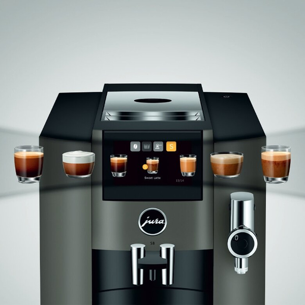 Ekspres do kawy Jura S8 Dark Inox (EB) + 3KG KAWY GRATIS