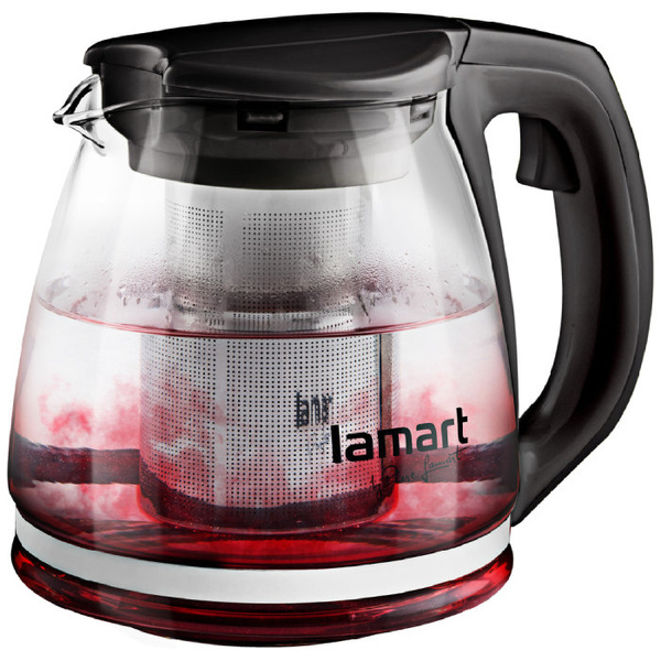 Dzbanek z zaparzaczem Lamart Verre 1,1l - Czarny