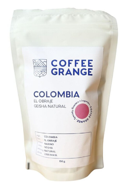 Kawa ziarnista Coffee Grange Colombia El Obraje Geisha Natural 150g