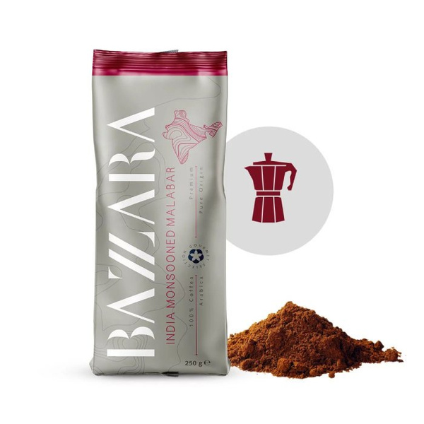 Kawa mielona Bazzara ESPRESSO INDIA MONSOONED MALABAR Moka 250g