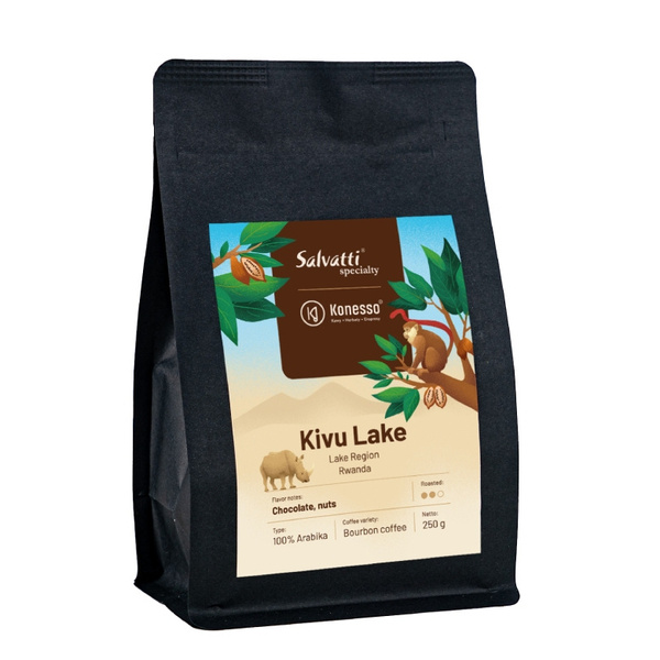 Kawa ziarnista Salvatti Rwanda Kivu Lake 250g
