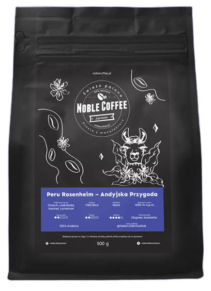 Kawa ziarnista Noble Coffee Peru – Andyjska Przygoda 1kg