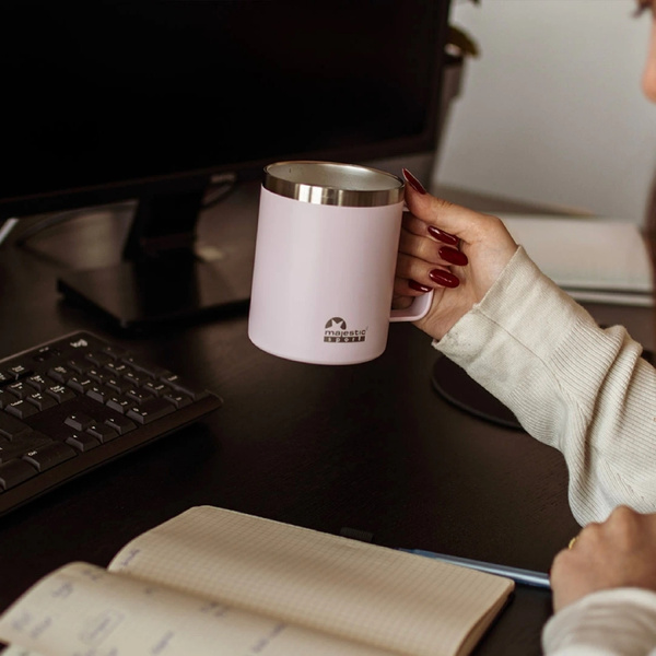 Kubek termiczny Majestic Sport Gump 400 ml - Różowy