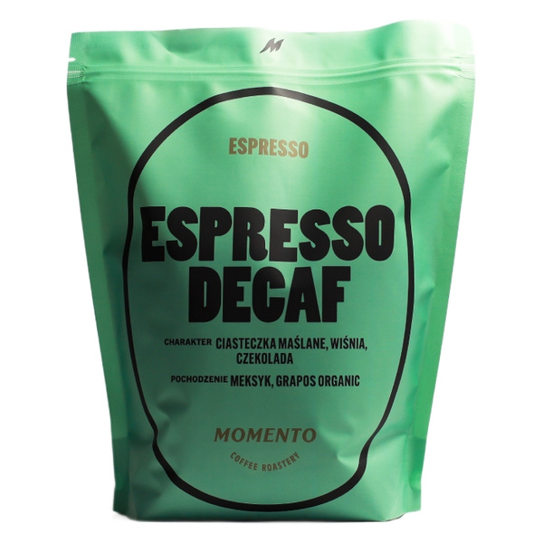 Kawa ziarnisa Momento Espresso Decaf 1kg - Kawa bezkofeinowa