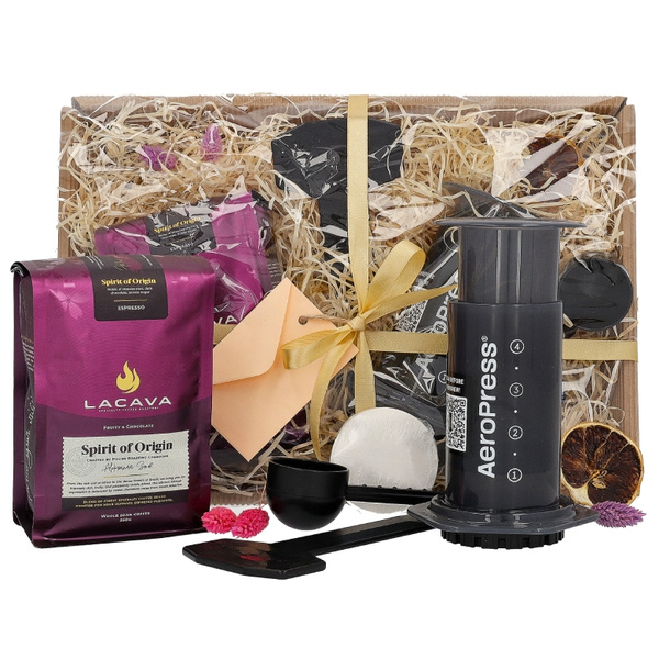 Zestaw prezentowy - Aeropress + kawa ziarnista Mott