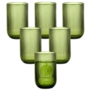 Zestaw 6 szklanek do napojów Altom Selena 430 ml - Zielone - NIEDOSTĘPNY